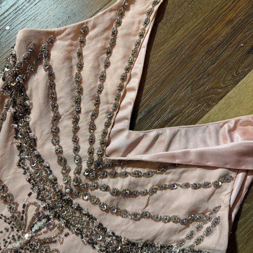 Vintage Y2K 100% Silk Beaded Dress Vintage Beaded Dress Prom Dress Sue Wong - Picture 17 of 17